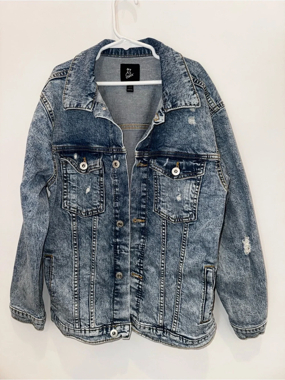art class Light Wash Blue Denim Jean Jacket